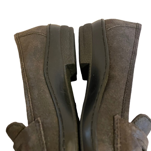 David Tate Leather Suede Slip-on Loafer Gun Metal Gray Comfort Woman’s Size 6 DT - Picture 8 of 16